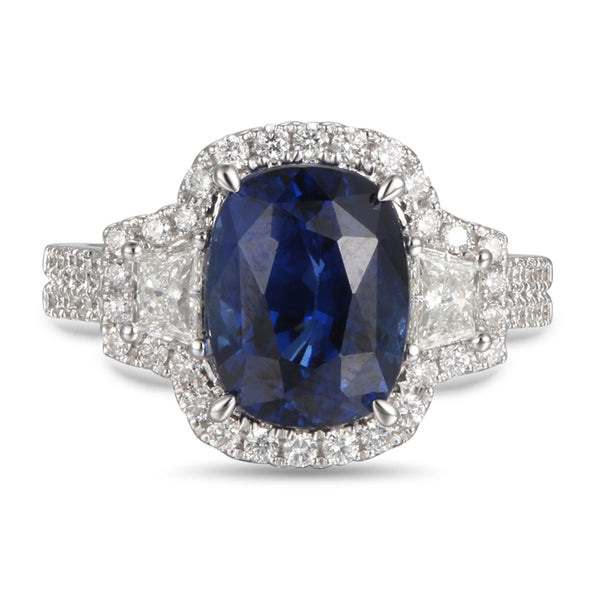6F603829AWLRDS 18KT Blue Sapphire Ring