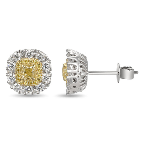 6F603852AUERYD 18KT Yellow Diamond Earring