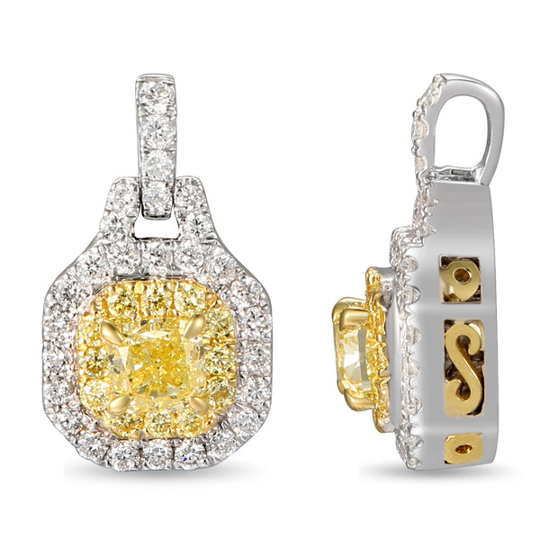 6F603856AUPDYD 18KT Yellow Diamond Pendant