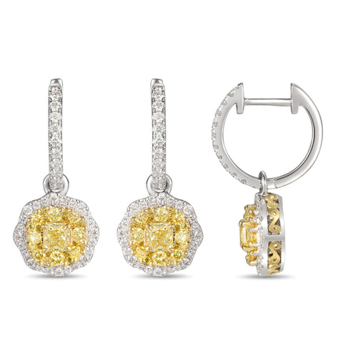 6F603857AUERYD 18KT Yellow Diamond Earring