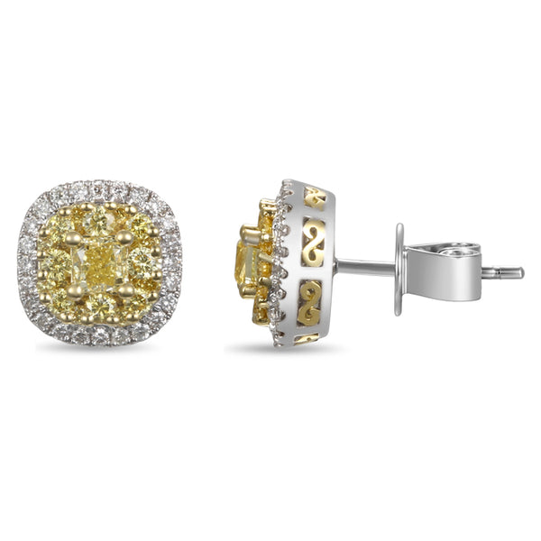 6F603858AUERYD 18KT Yellow Diamond Earring