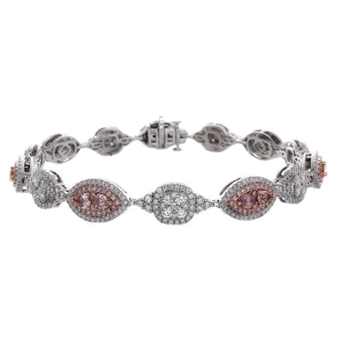 6F604368AQLBPD 18KT Pink Diamond Bracelet