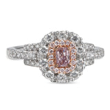 6F604509AQLRPD 18KT Pink Diamond Ring