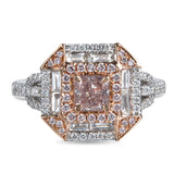 6F604584AQLRPD 18KT Pink Diamond Ring