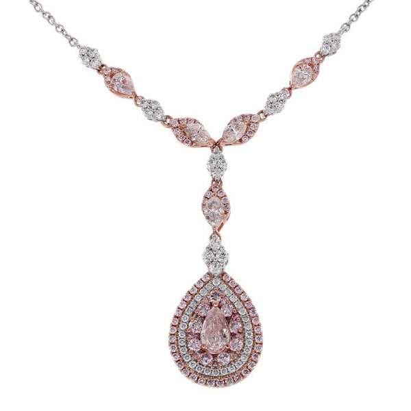 6F604639AQCHPD 18KT Pink Diamond Necklace