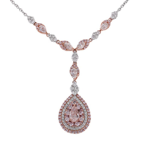 6F604639AQCHPD 18KT Pink Diamond Necklace