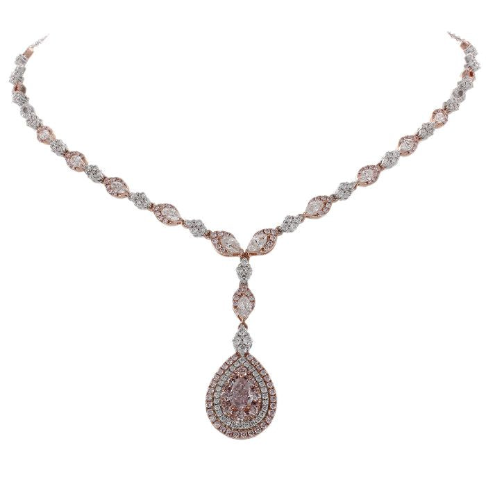 6F604695AQCHPD 18KT Pink Diamond Necklace – GR Precious Color Inc
