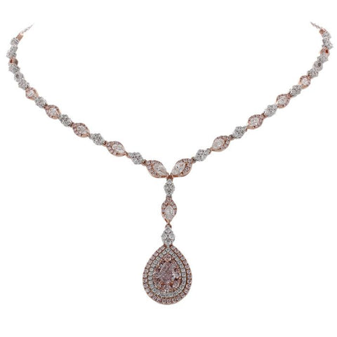 6F604695AQCHPD 18KT Pink Diamond Necklace