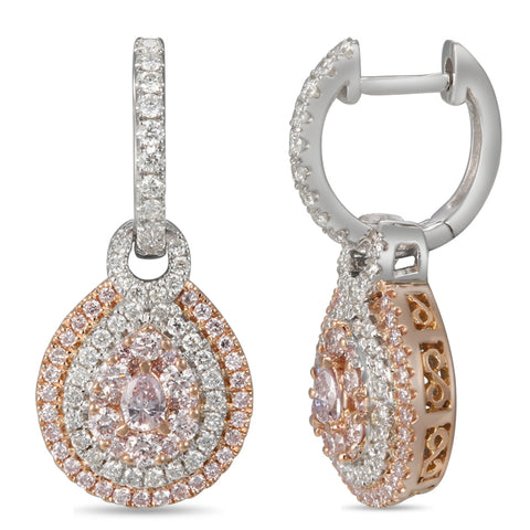 6F605054AQERPD 18KT Pink Diamond Earring