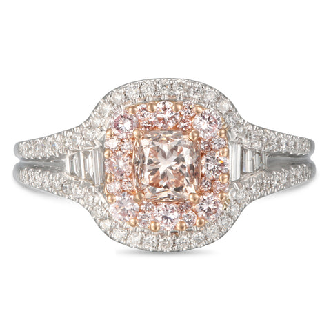 6F605059AQLRPD 18KT Pink Diamond Ring