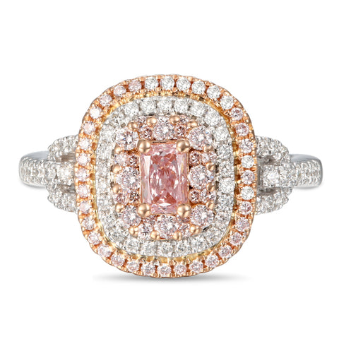 6F605064AQLRPD 18KT Pink Diamond Ring