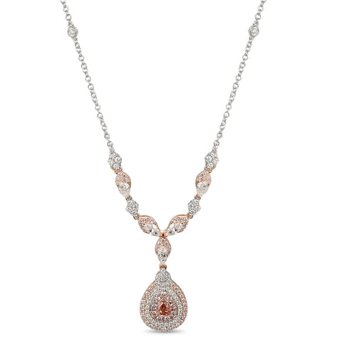 6F605110AQCHPD 18KT Pink Diamond Necklace