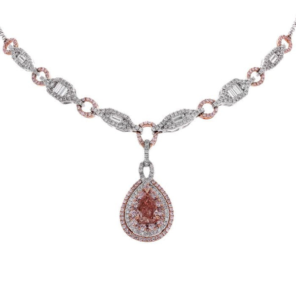 6F605112AQCHPD 18KT Pink Diamond Necklace