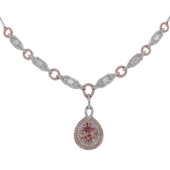 6F605113AQCHPD 18KT Pink Diamond Necklace – GR Precious Color Inc