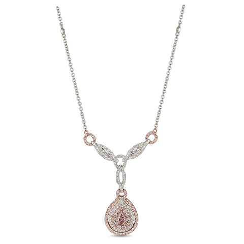 6F605342AQCHPD 18KT Pink Diamond Necklace