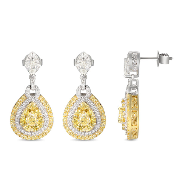 6F605353AUERYD 18KT Yellow Diamond Earring