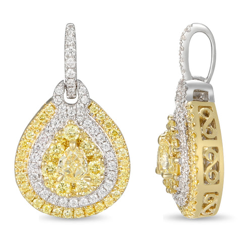 6F605415AUPDYD 18KT Yellow Diamond Pendant