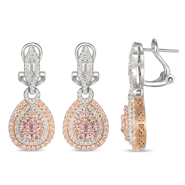 6F606326AQERPD 18KT Pink Diamond Earring