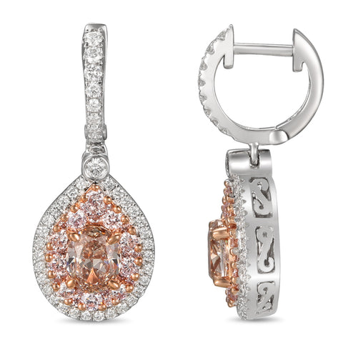 6F606328AQERPD 18KT Pink Diamond Earring