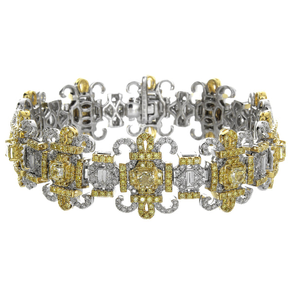 6F606348AULBYD 18KT Yellow Diamond Bracelet