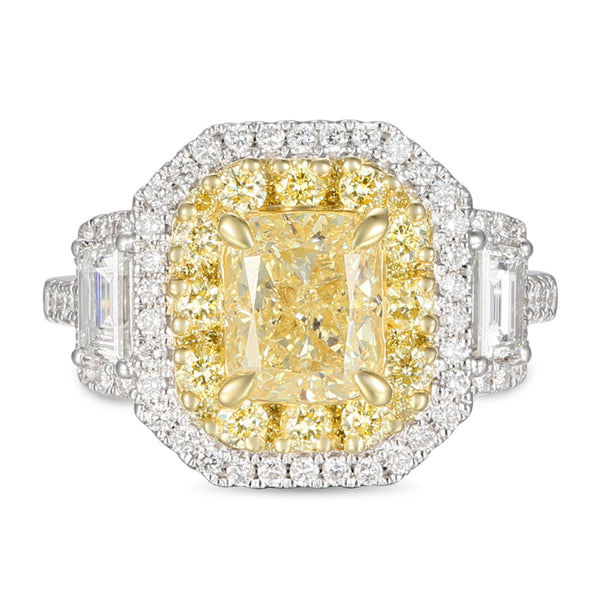 6F606361AWLRYD 18KT Yellow Diamond Ring