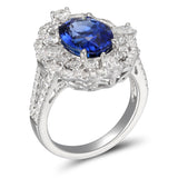 6F606385AWLRDS 18KT Blue Sapphire Ring