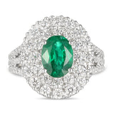 6F606388AWLRDE 18KT Emerald Ring