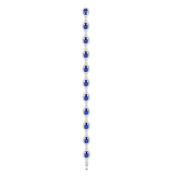 6F606404AWLBDS 18KT Blue Sapphire Bracelet