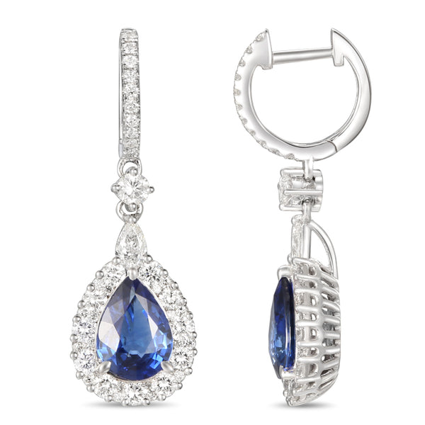 6F606491AWERDS 18KT Blue Sapphire Earring