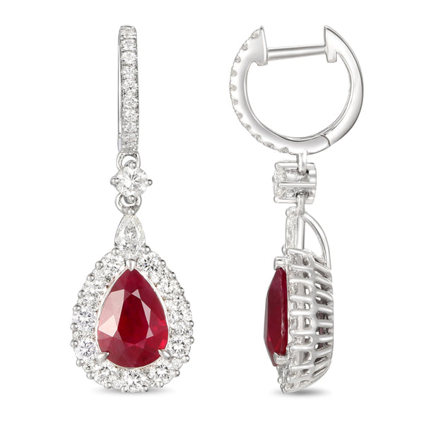 6F606492AWERDR 18KT Ruby Earring