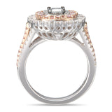 6F606757AQLRBPD 18KT Pink Diamond Blue Diamond Ring