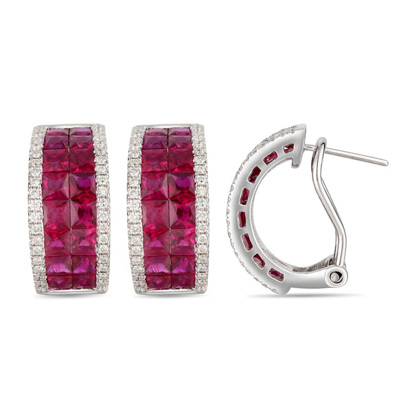 6F606980AWERDR 18KT Ruby Earring