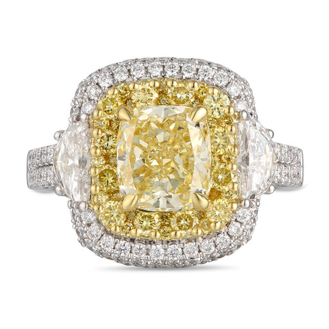 6F607038AULRYD 18KT Yellow Diamond Ring