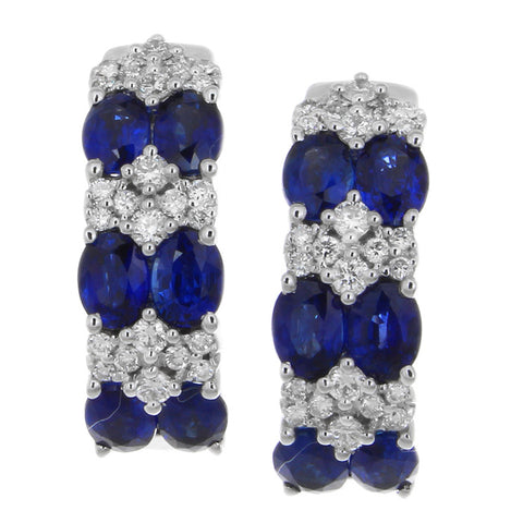 6F608111AWERDS 18KT Blue Sapphire Earring