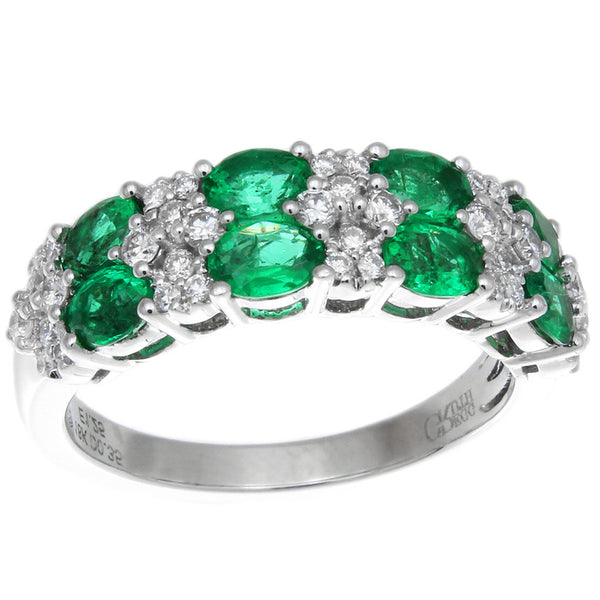 6F608112AWLRDE 18KT Emerald Ring
