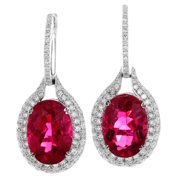 6F608431AWERDR 18KT Rubellite Earring