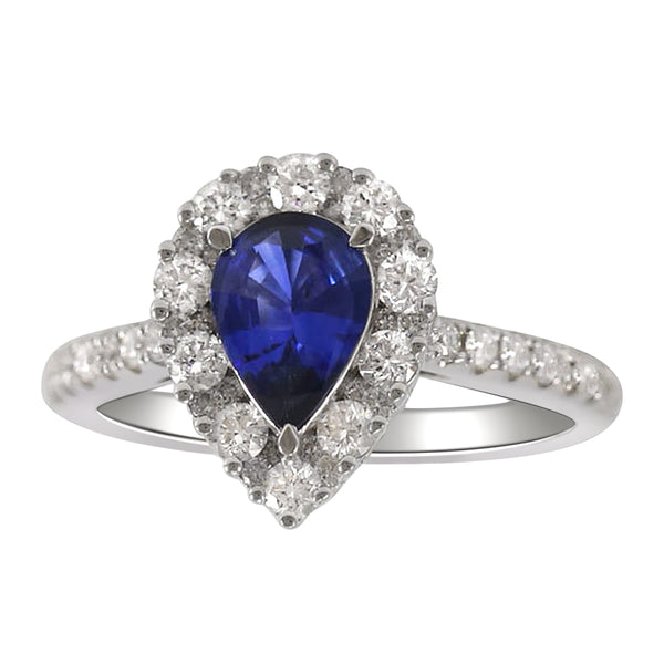 6F608672AWLRDS 18KT Blue Sapphire Ring