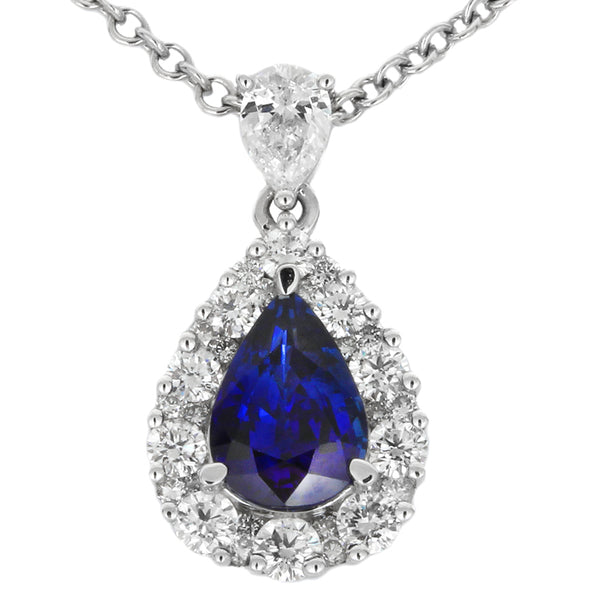 6F608673AWPDDS 18KT Blue Sapphire Pendant