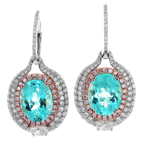 6F608726AQERPDPA 18KT Pink Diamond Paraiba Earring