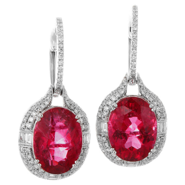 6F608741AWERDR 18KT Rubellite Earring