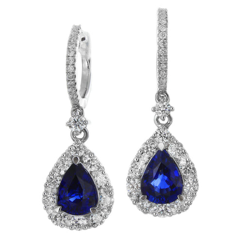 6F608811AWERDS 18KT Blue Sapphire Earring