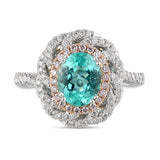 6F610614AQLRPDPA 18KT Paraiba Pink Diamond Ring