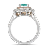 6F610614AQLRPDPA 18KT Paraiba Pink Diamond Ring