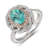 6F610614AQLRPDPA 18KT Paraiba Pink Diamond Ring