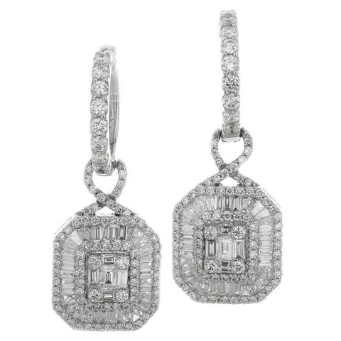 6FL033575AWERD0 18KT White Diamond Earring