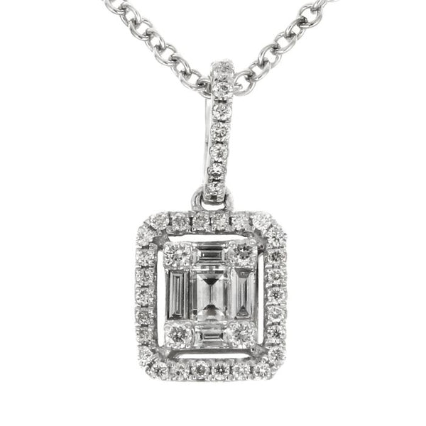 6FL033682AWPDD0 18KT White Diamond Pendant