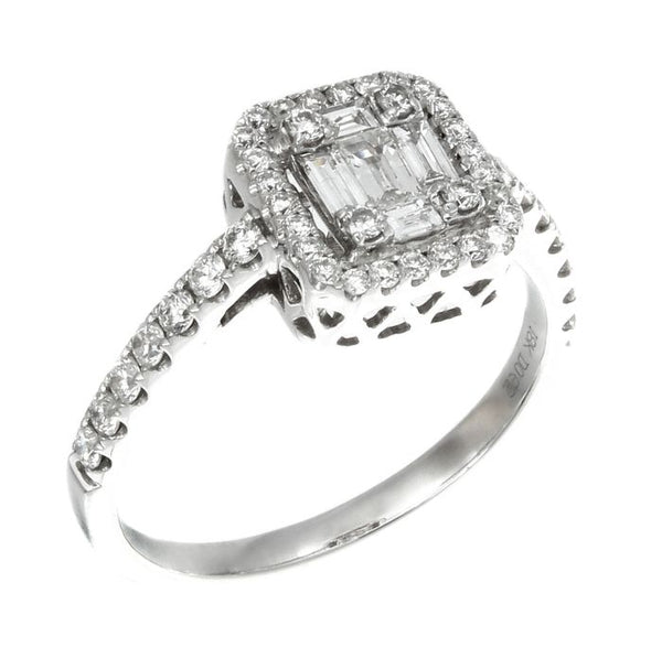 6FL033683AWLRD0 18KT White Diamond Ring