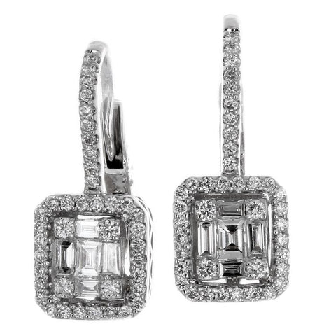 6FL033684AWERD0 18KT White Diamond Earring