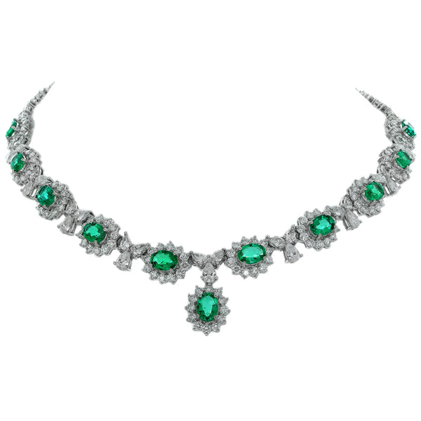 7F0131AWCHDE 18KT Emerald Necklace