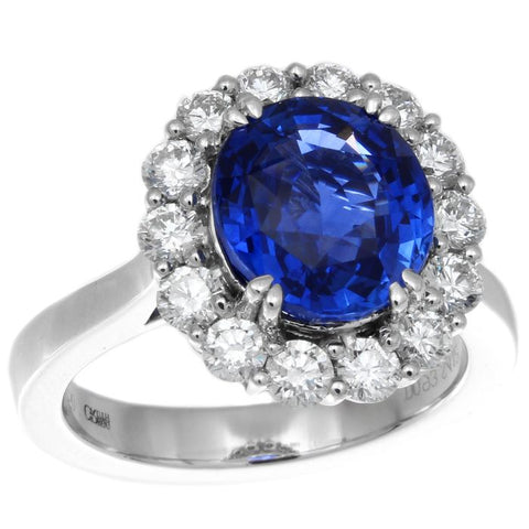 CF0347PWLR4.12DS001 PT Blue Sapphire Ring